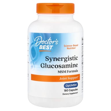 Глюкозамин Doctor's Best Synergistic MSM Formula with OptiMSM®, 180 капсул
