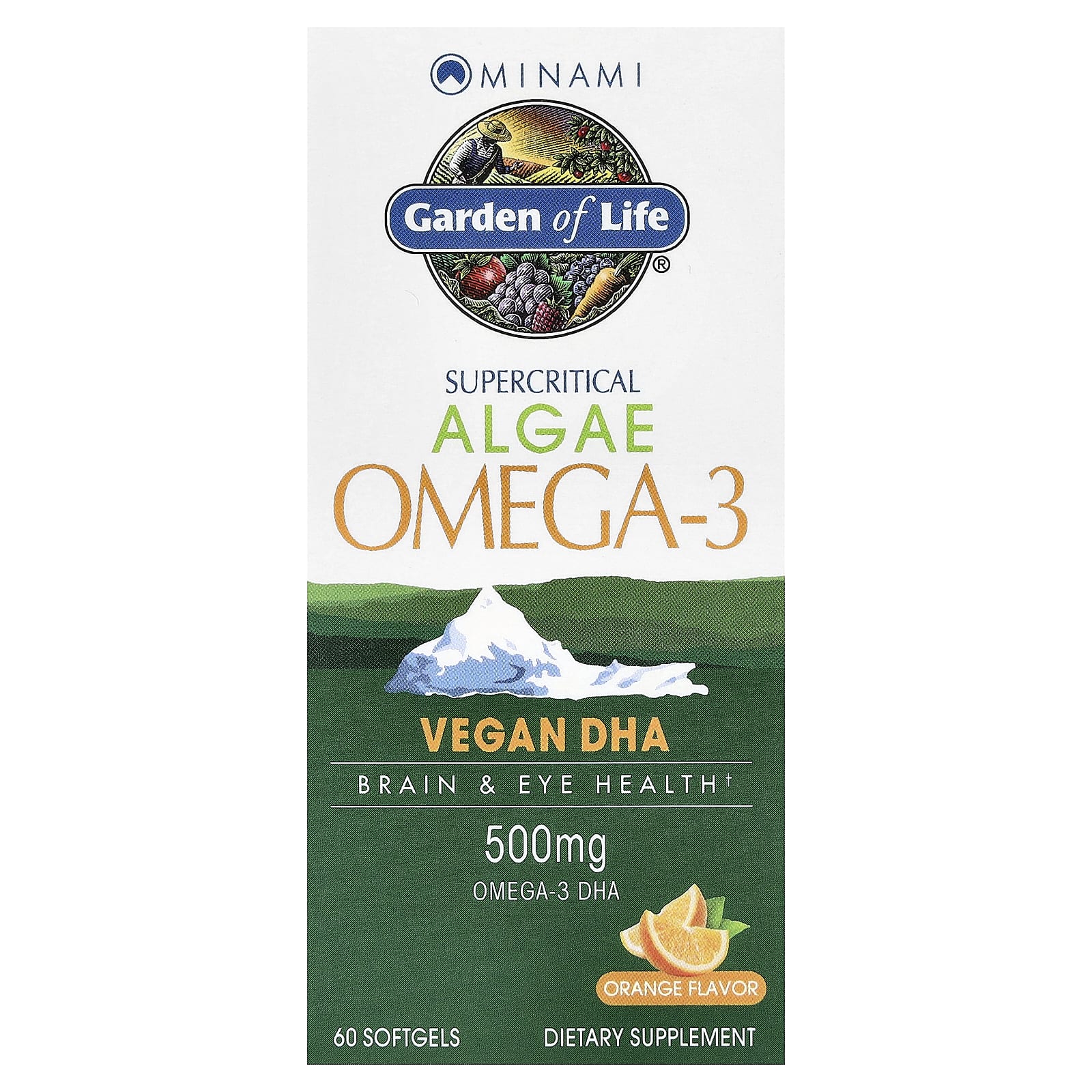Омега-3 Minami Nutrition Garden of Life® Algae, вкус Orange, 60 мягких капсул — фото 2