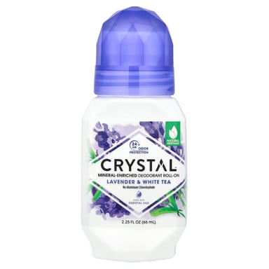 Дезодорант CRYSTAL Mineral-Enriched Roll-On Lavender & White Tea, 66 мл