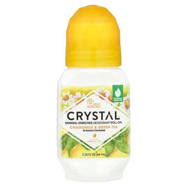 Дезодорант CRYSTAL Mineral-Enriched Roll-On Chamomile & Green Tea, 66 мл