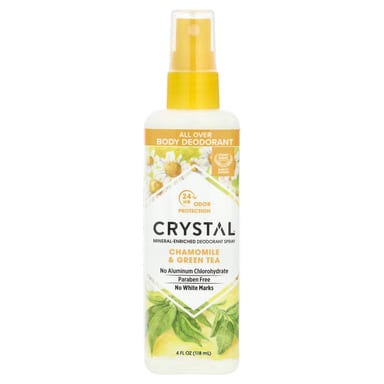 Дезодорант CRYSTAL Mineral-Enriched Body Spray Chamomile & Green Tea, 118 мл, спрей