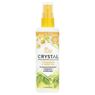 Фото товара: Дезодорант CRYSTAL Mineral-Enriched Body Spray Chamomile & Green Tea, 118 мл, спрей