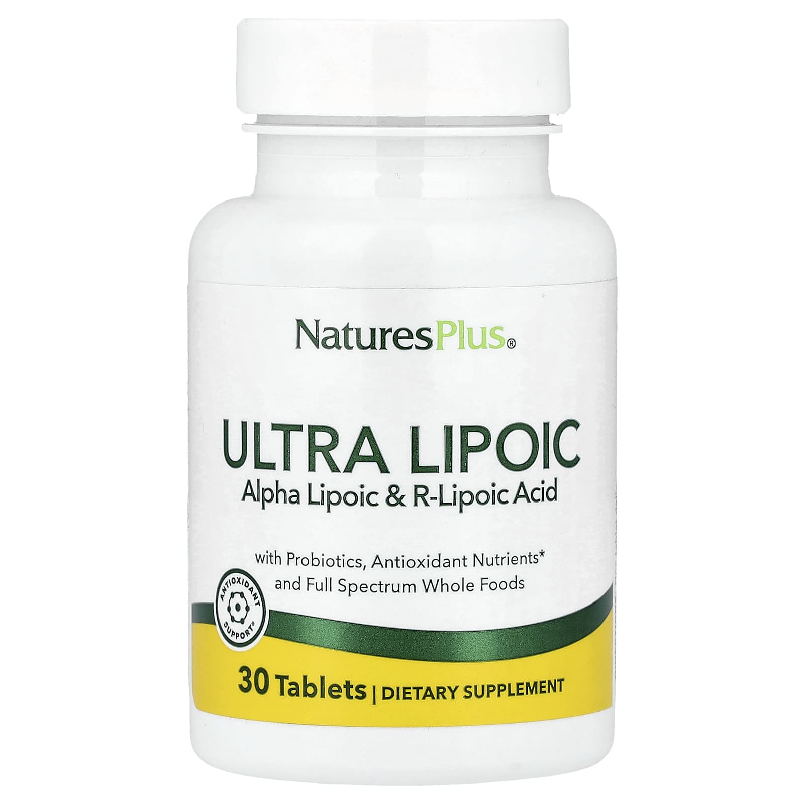 Ультра Липоевой кислоты NaturesPlus, 30 таблеток