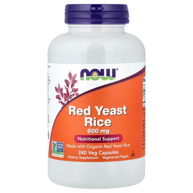 Рис NOW Foods Red Yeast, 600 мг, 240 растительных капсул