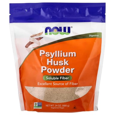 Капсулы шелухи подорожника NOW Foods Powder, 680 г, порошок