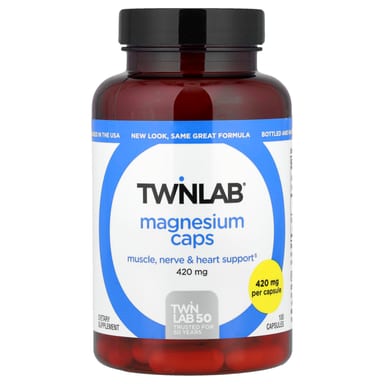 Магний Twinlab Caps, 420 мг, 100 капсул