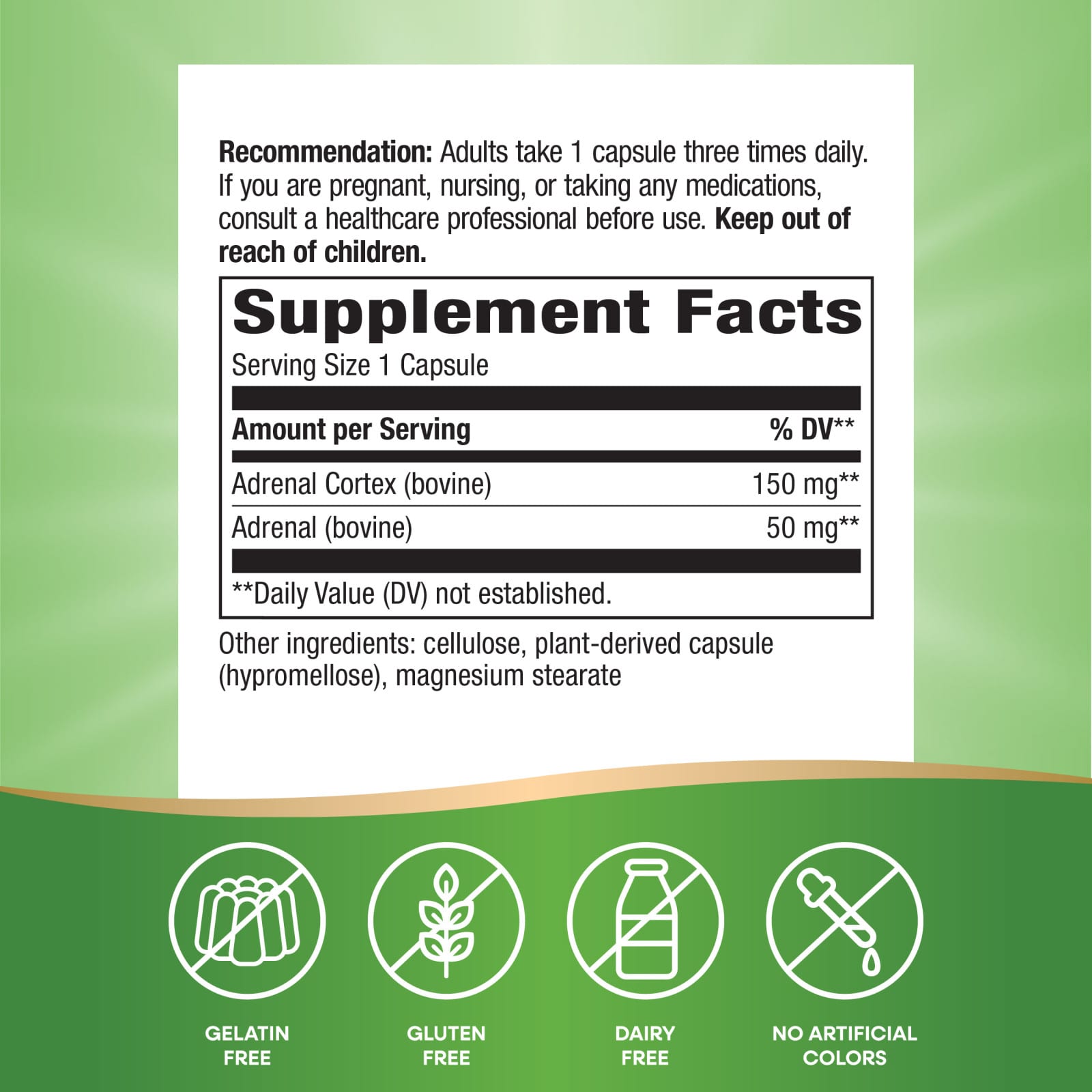 Комплекс для поддержки надпочечников Nature's Way ADRENergize® Adrenal Energy, 50 капсул — фото 6