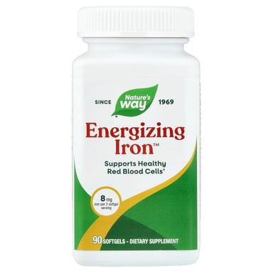 Железо Nature's Way Energizing™, 90 мягких капсул