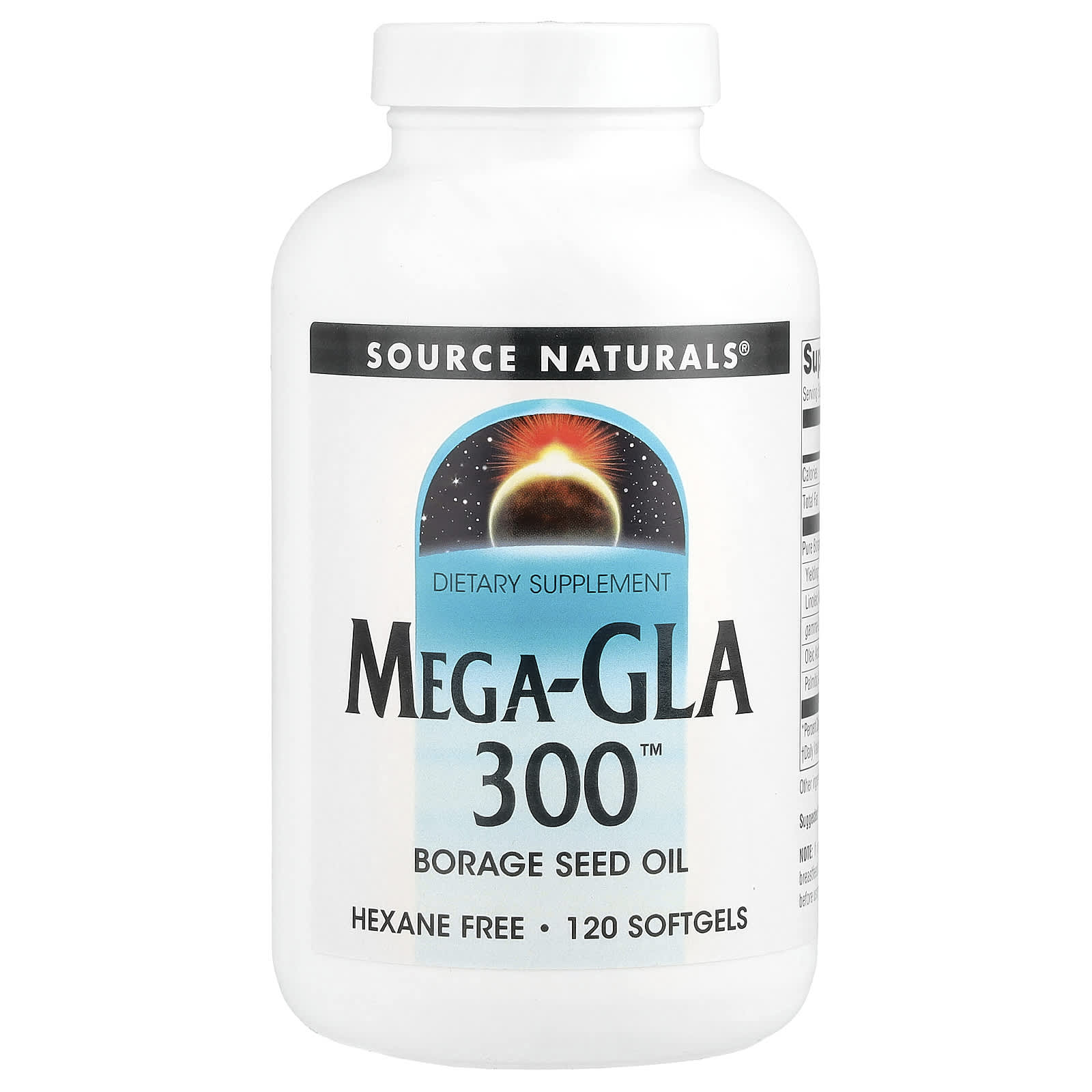 Гамма-линоленовая кислота (GLA) Source Naturals™, 120 мягких капсул