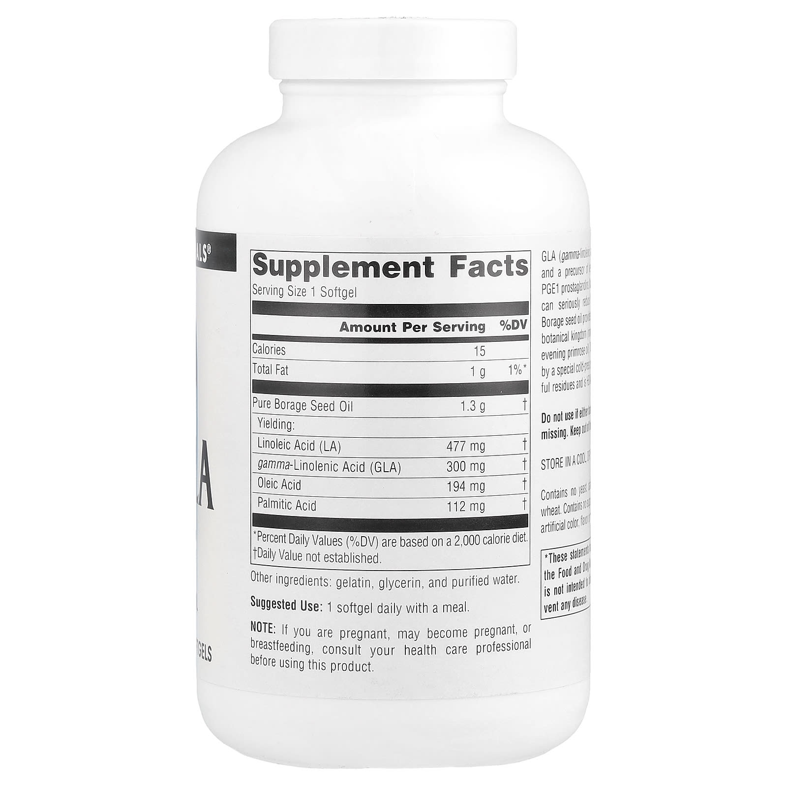 Гамма-линоленовая кислота (GLA) Source Naturals™, 120 мягких капсул — фото 2