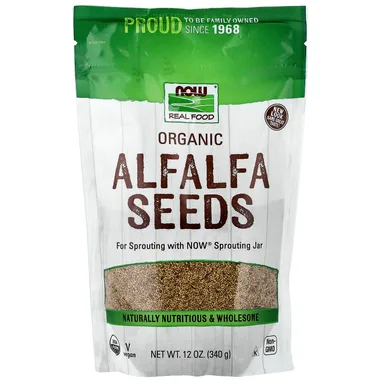 Фото товара: Люцерна NOW Foods Organic Seeds, 340 г