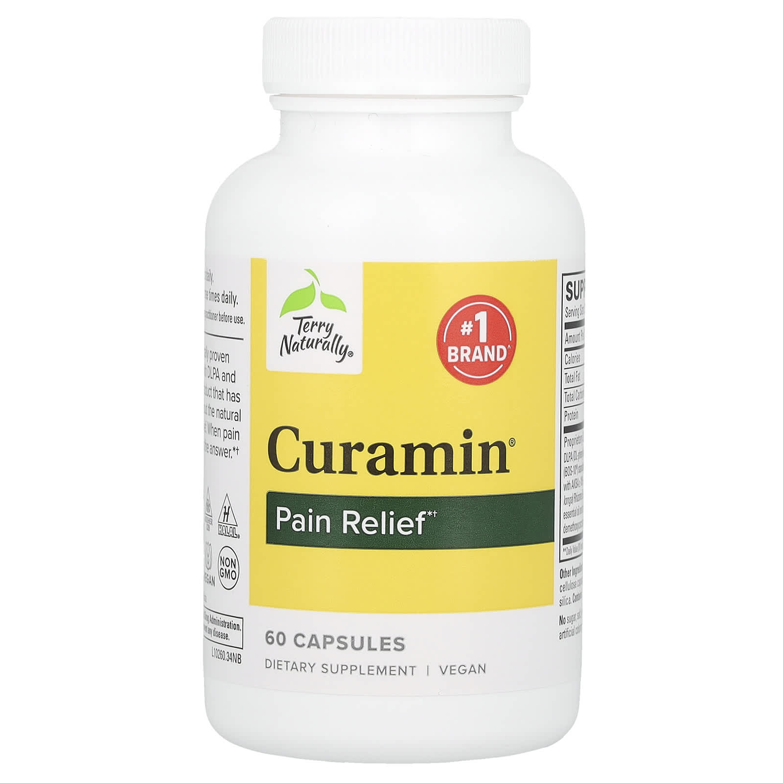 Куркуминоидный комплекс Curamin Terry Naturally Pain Relief, 60 капсул