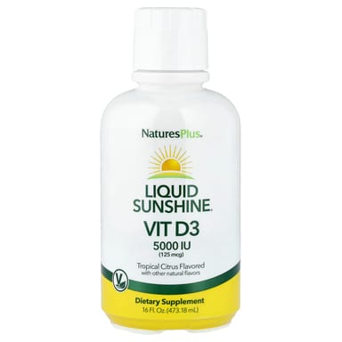Витамин D3 NaturesPlus Liquid Sunshine® Tropical Citrus, 473.18 мл, жидкая форма