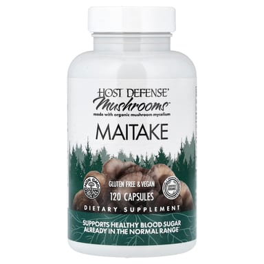 Грибной комплекс Host Defense™, оттенок Maitake, 0.5 г, 120 капсул
