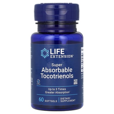 Токотриенолы Life Extension Super Absorbable, 60 мягких капсул