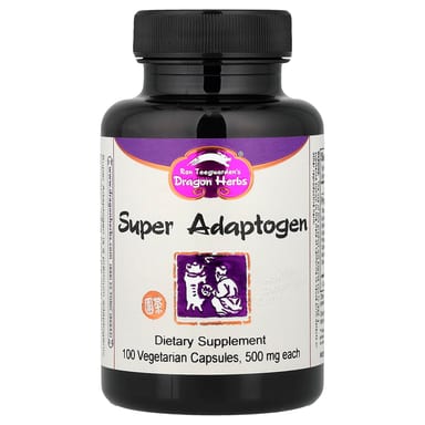 Супер адаптоген Dragon Herbs, 100 вегетарианских капсул