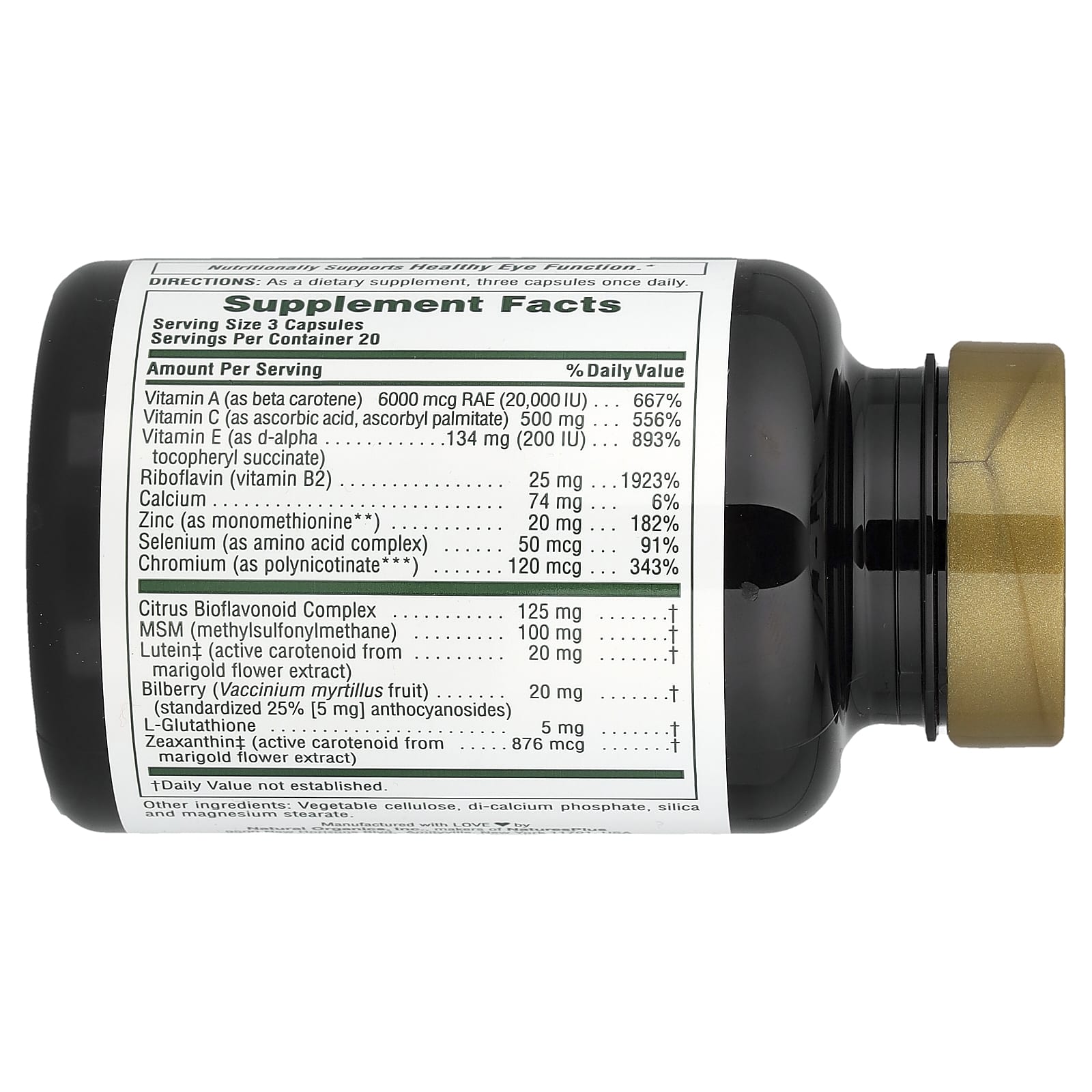 Лютеин NaturesPlus Advanced Therapeutics RX-Eye®, 60 капсул — фото 2