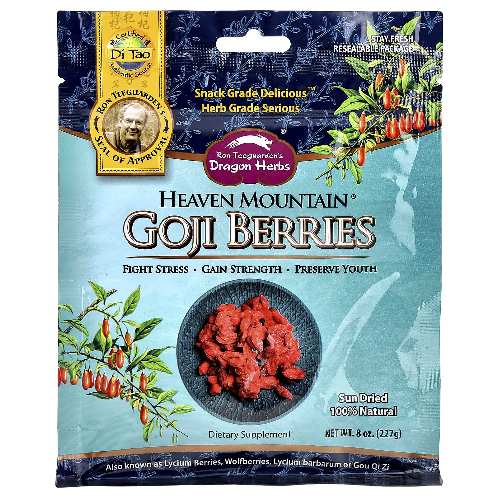 Ягоды годжи Dragon Herbs Heaven Mountain®, 227 г