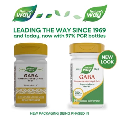ГАМК Nature's Way, 250 мг, 60 растительных капсул