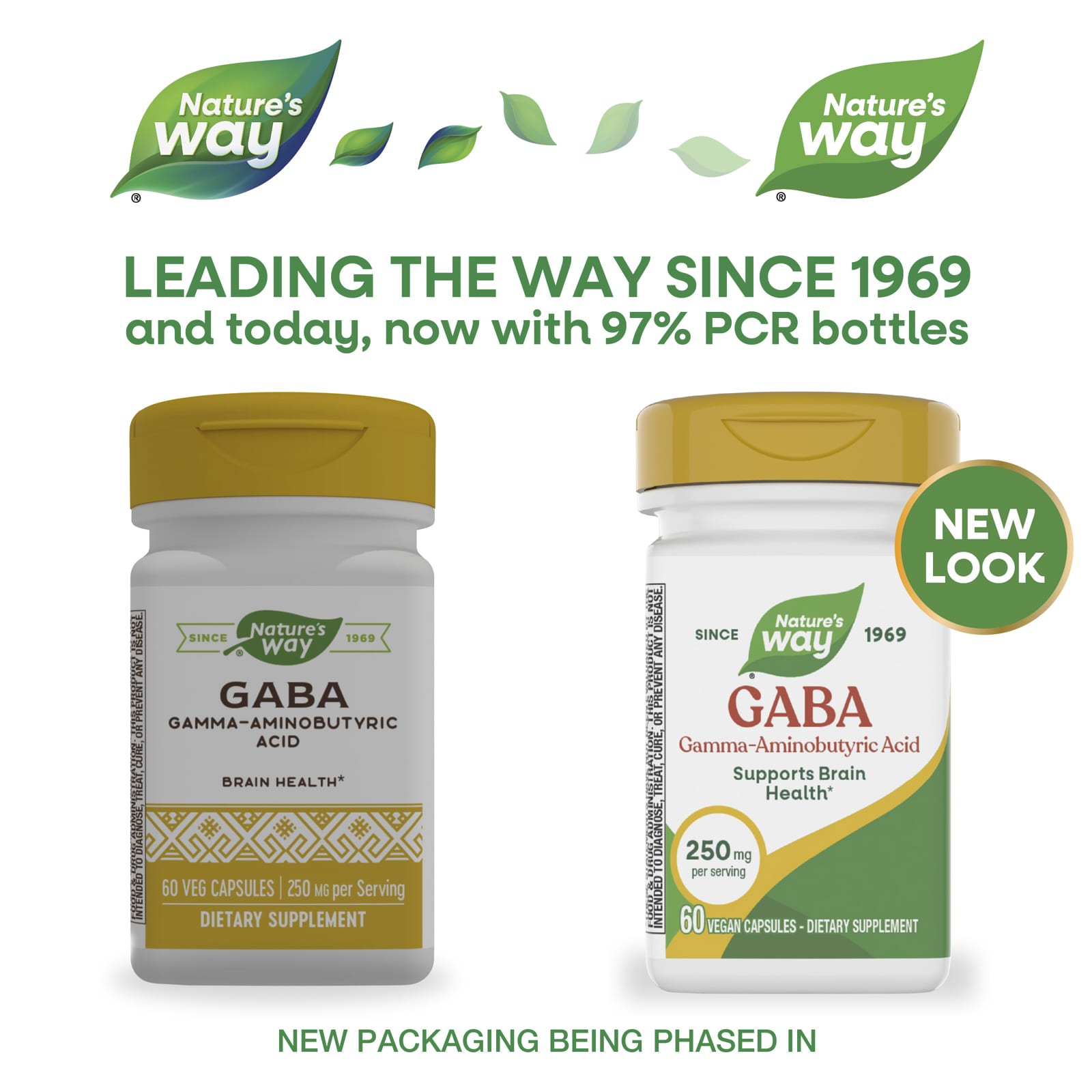 ГАМК Nature's Way, 250 мг, 60 растительных капсул
