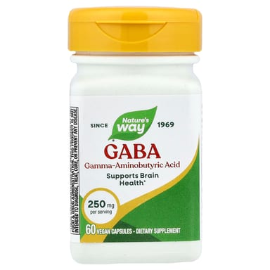 ГАМК Nature's Way, 250 мг, 60 растительных капсул
