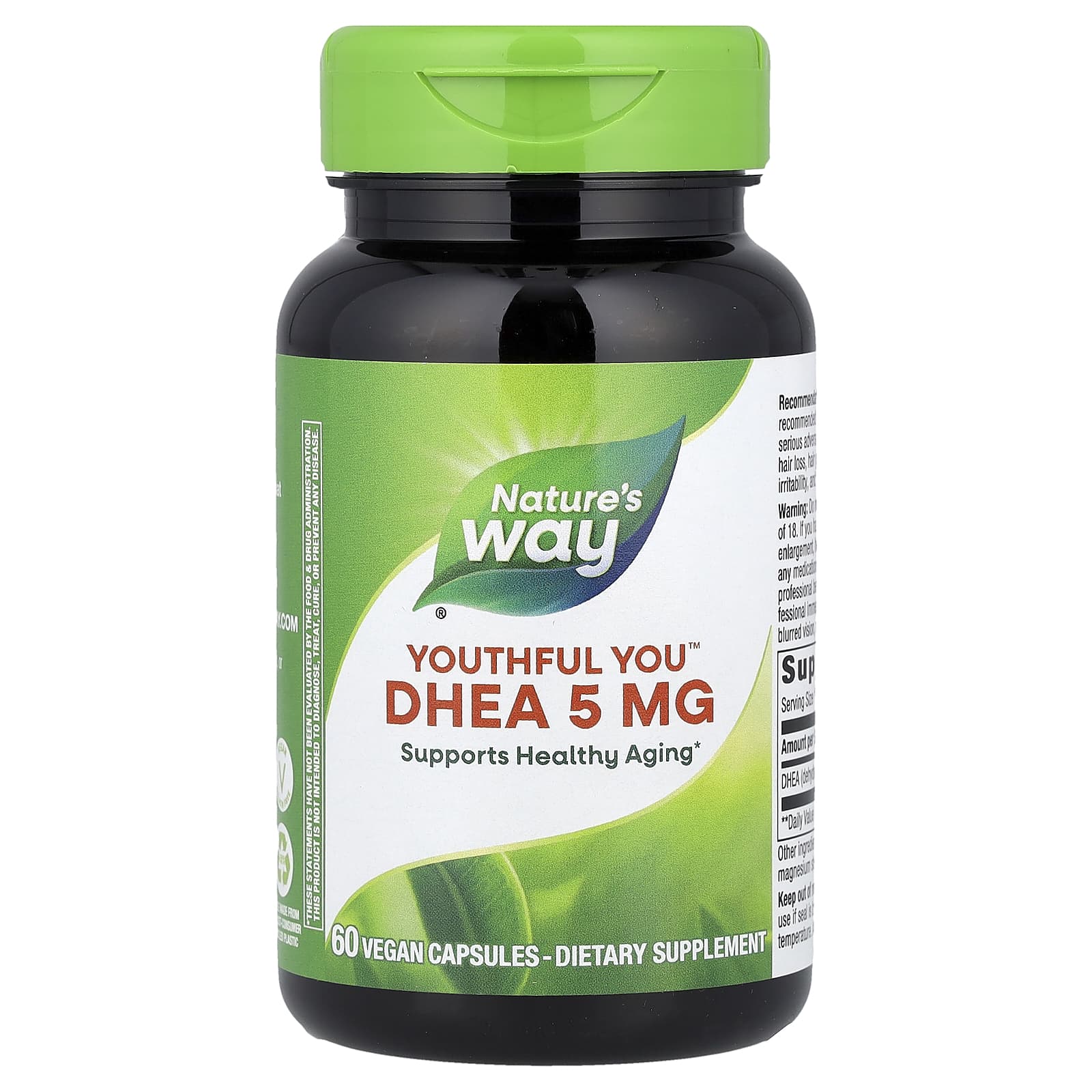 DHEA Nature's Way Youthful You™, 5 мг, 60 растительных капсул