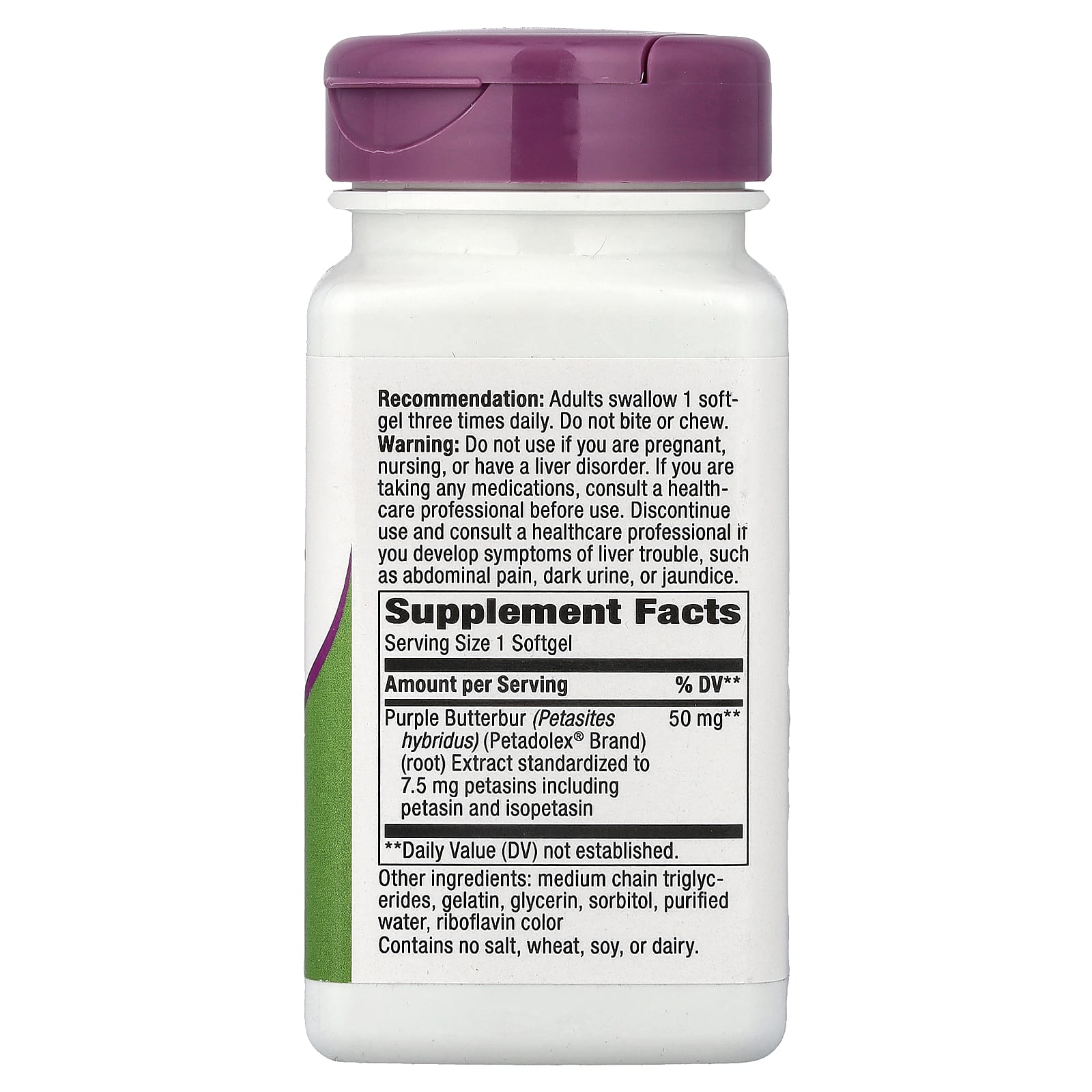 Комплекс Petadolex Pro-Active Nature's Way Petadolex® Pro-Active, 50 мг, 60 мягких капсул — фото 3