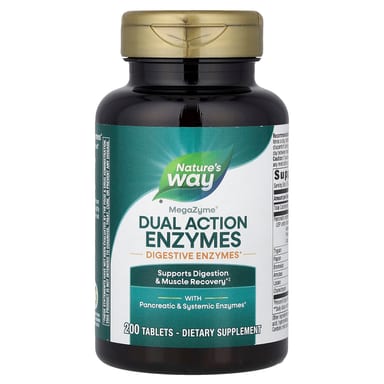 Ферменты Nature's Way MegaZyme® Dual Action, 200 таблеток