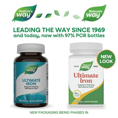 Железо Nature's Way Ultimate®, 90 мягких капсул