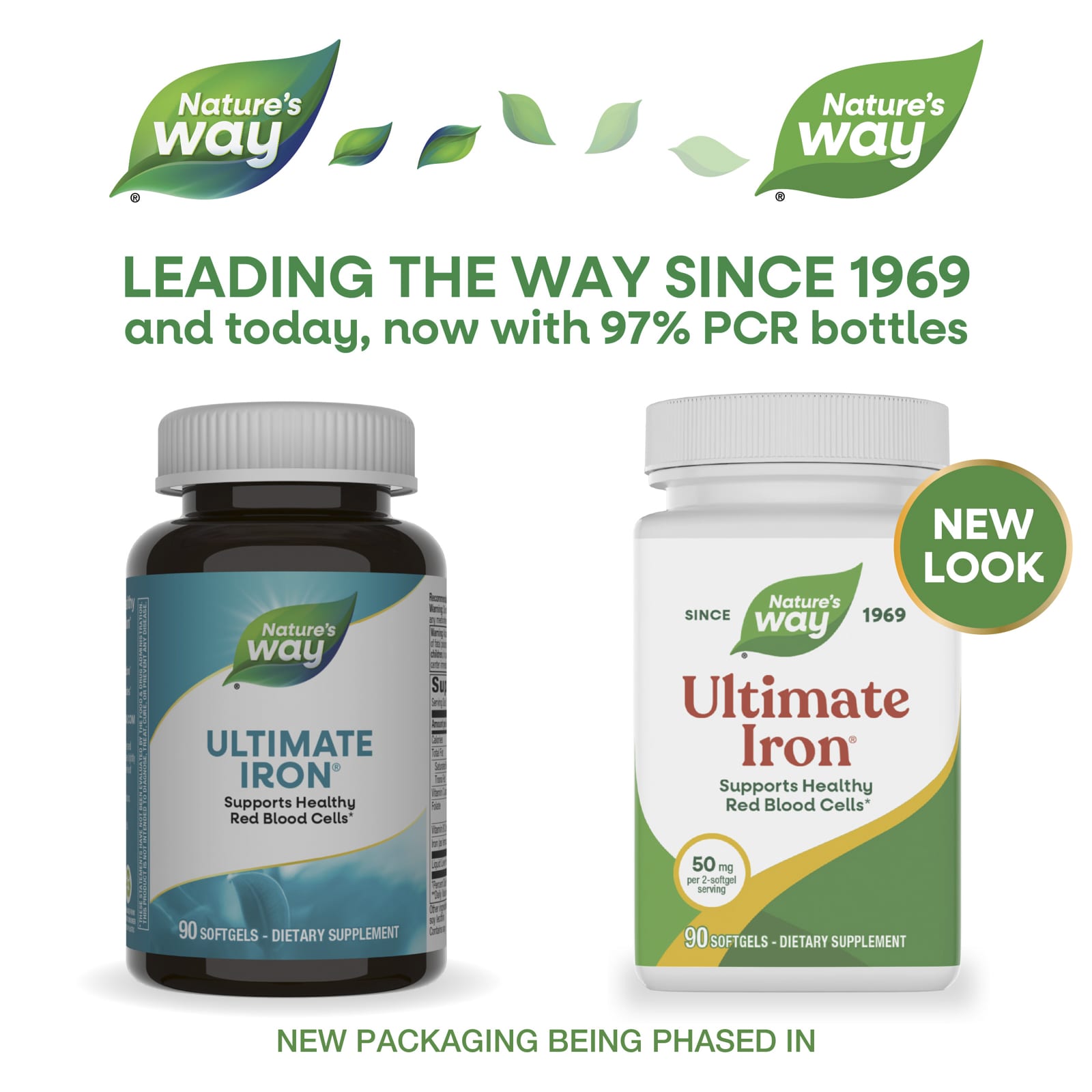 Железо Nature's Way Ultimate®, 90 мягких капсул