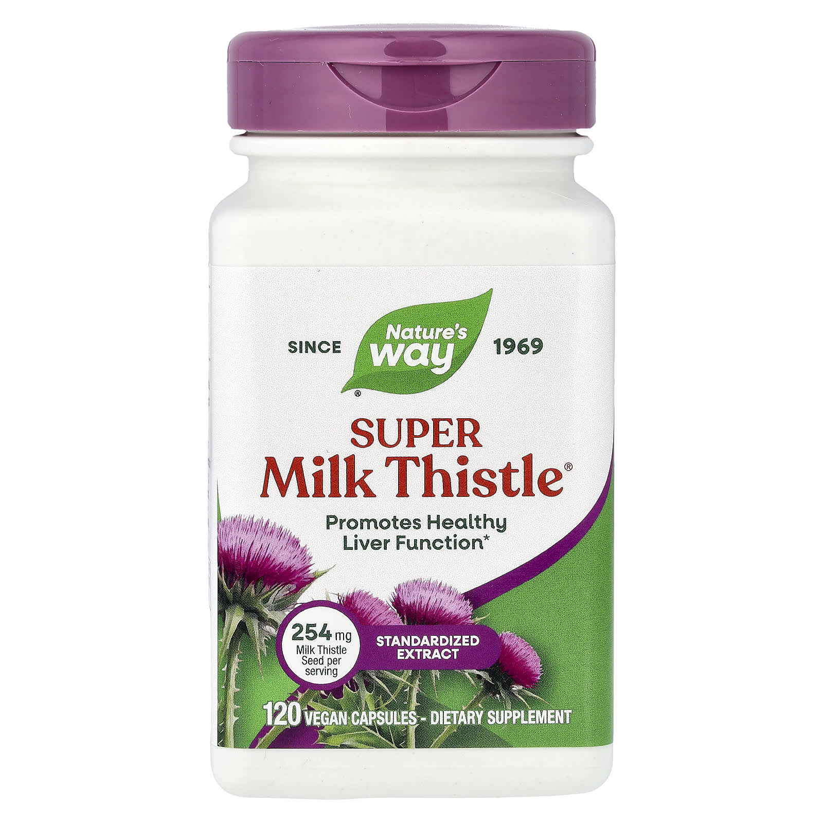 Расторопша Nature's Way Super®, 120 растительных капсул