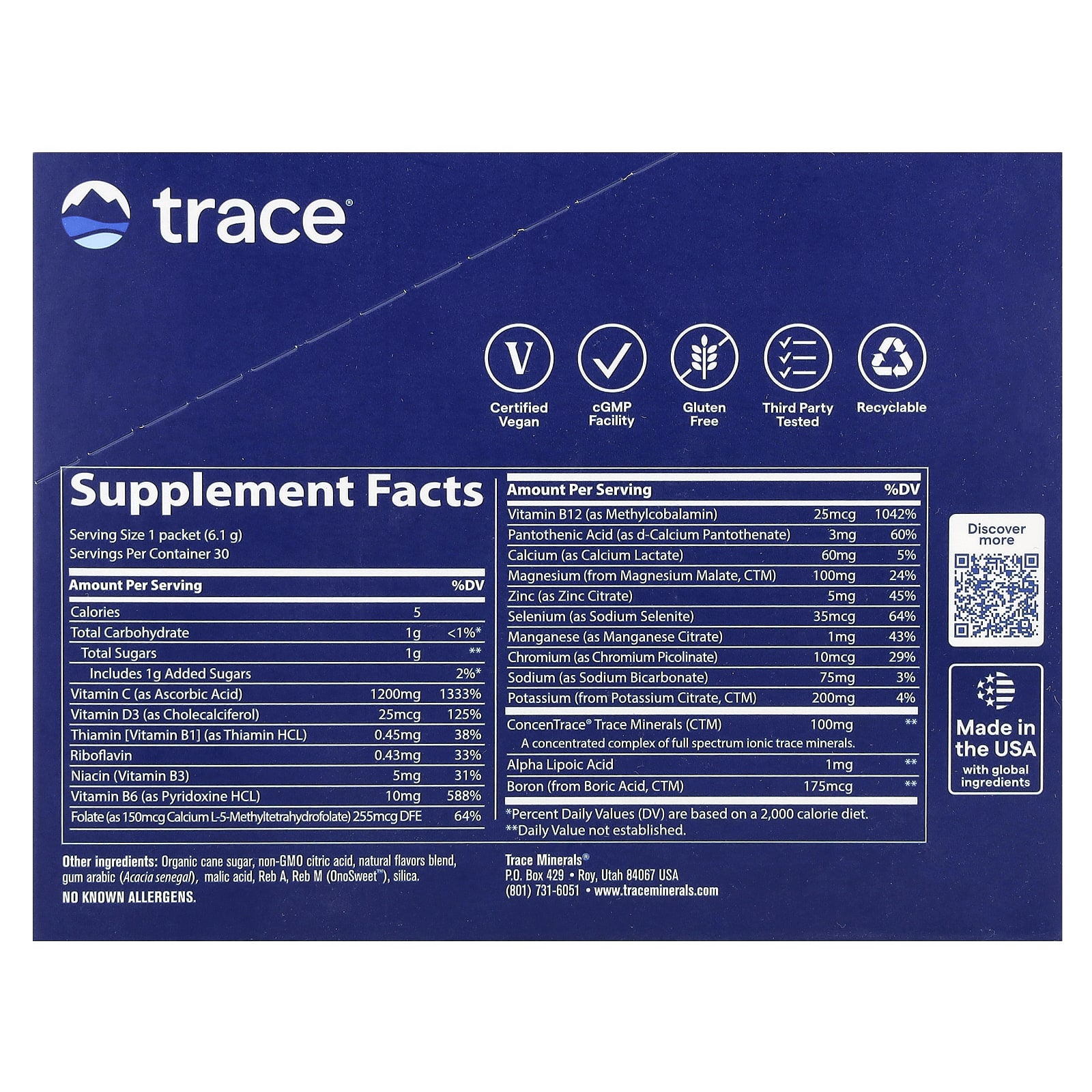 Стик Trace Power Pak 30 Packets, вкус Lemon Lime, 6.1 г, саше — фото 3