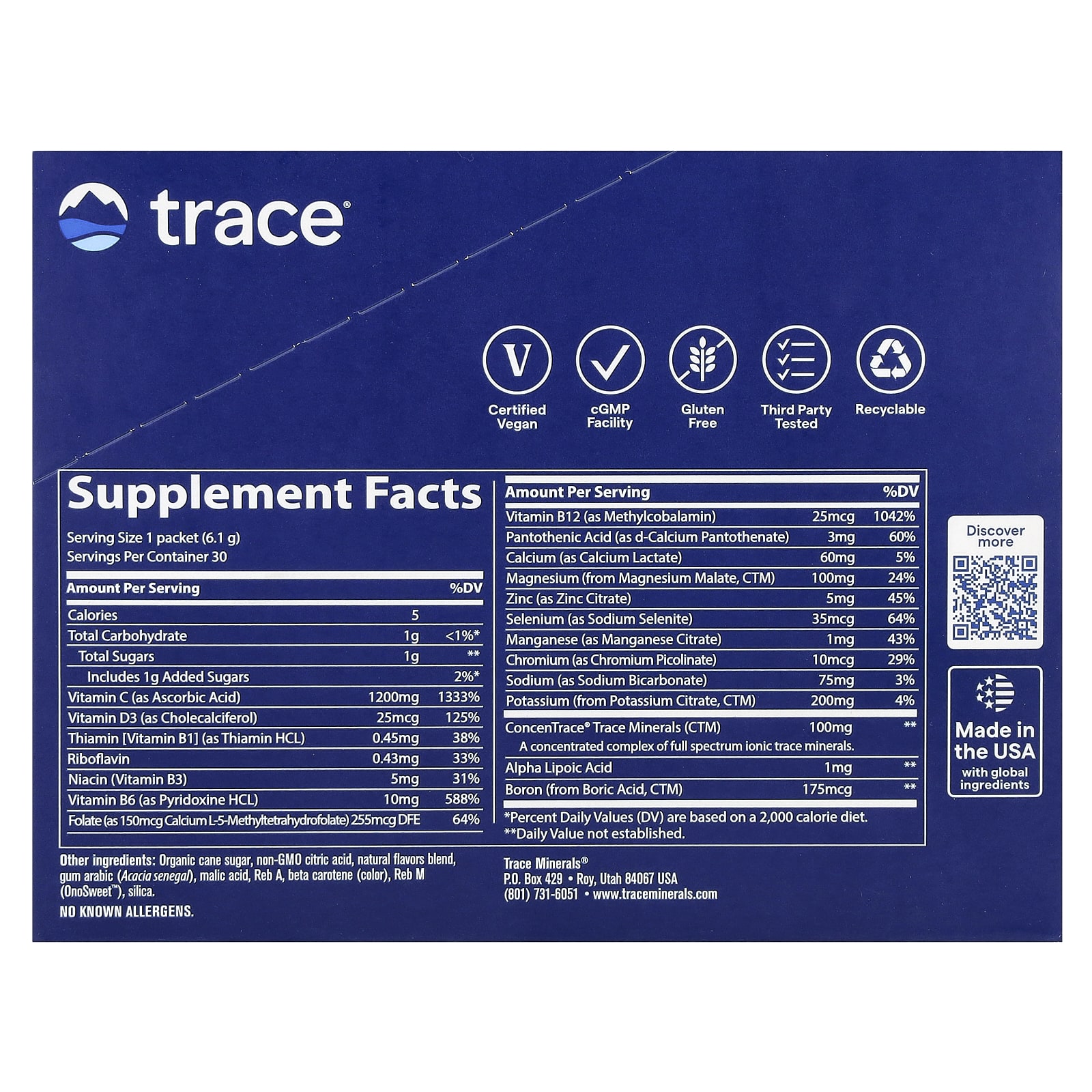 Стик Trace Power Pak 30 Packets, вкус Orange Blast, 6.1 г, саше — фото 3