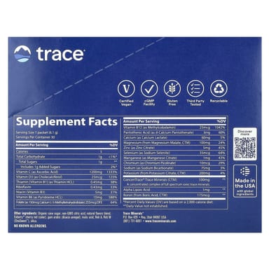 Стик Trace PowerPak, вкус Raspberry, 6.1 г, 30 стиков