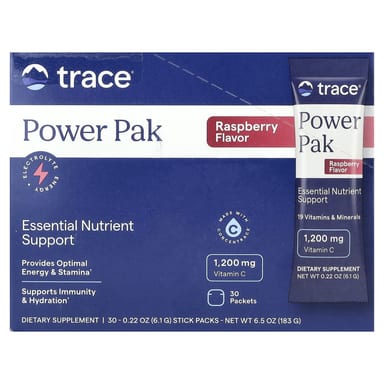 Стик Trace PowerPak, вкус «малина», 6.1 г, 30 стиков