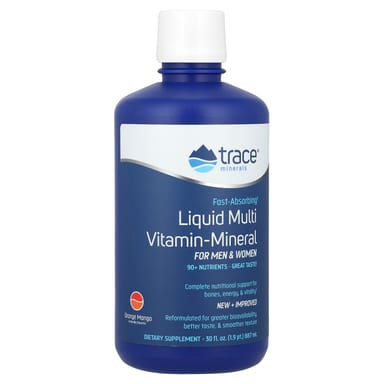 Мультивитаминно-минеральный комплекс Trace Liquid Multi Vitamin-Mineral For Men & Women, вкус Orange Mango, 887 мл, жидкая форма