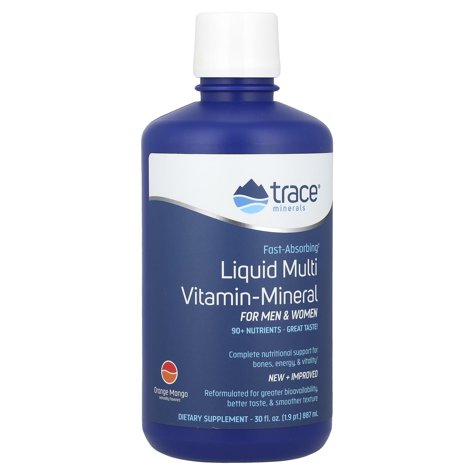 Мультивитаминно-минеральный комплекс Trace Liquid Multi Vitamin-Mineral For Men & Women, вкус Orange Mango, 887 мл, жидкая форма