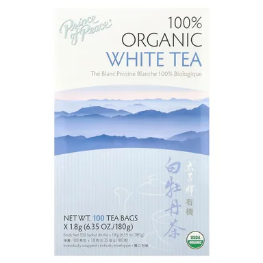 Фото товара: Чайные пакетики Prince of Peace 100% Organic White Tea 100, 180 г