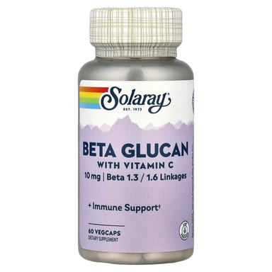 Витамин C Solaray Beta Glucan, 60 растительных капсул