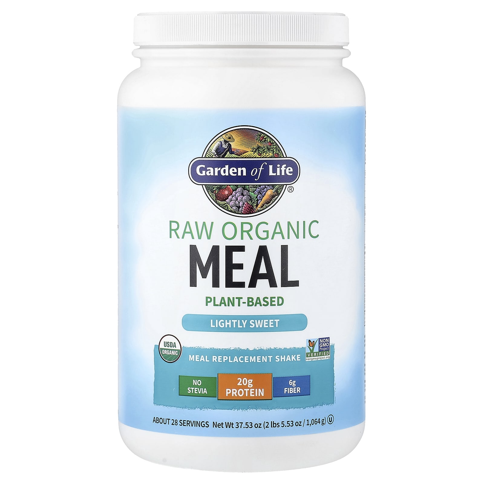 Протеиновый коктейль Garden of Life RAW Organic Lightly Sweet, 1064 г