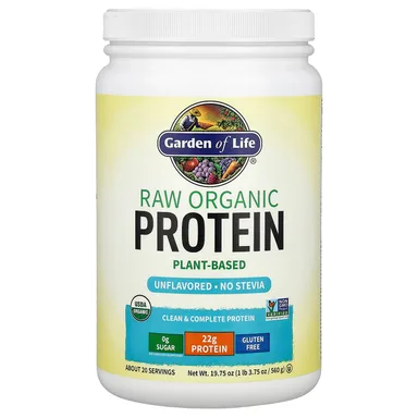 Фото товара: Протеин Garden of Life RAW Organic, без вкуса, 560 г
