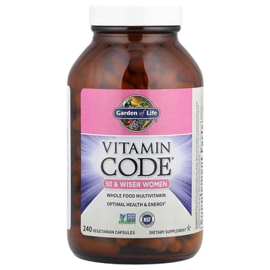Мультивитамины Garden of Life Vitamin Code® Whole Food for Women 50, 240 растительных капсул