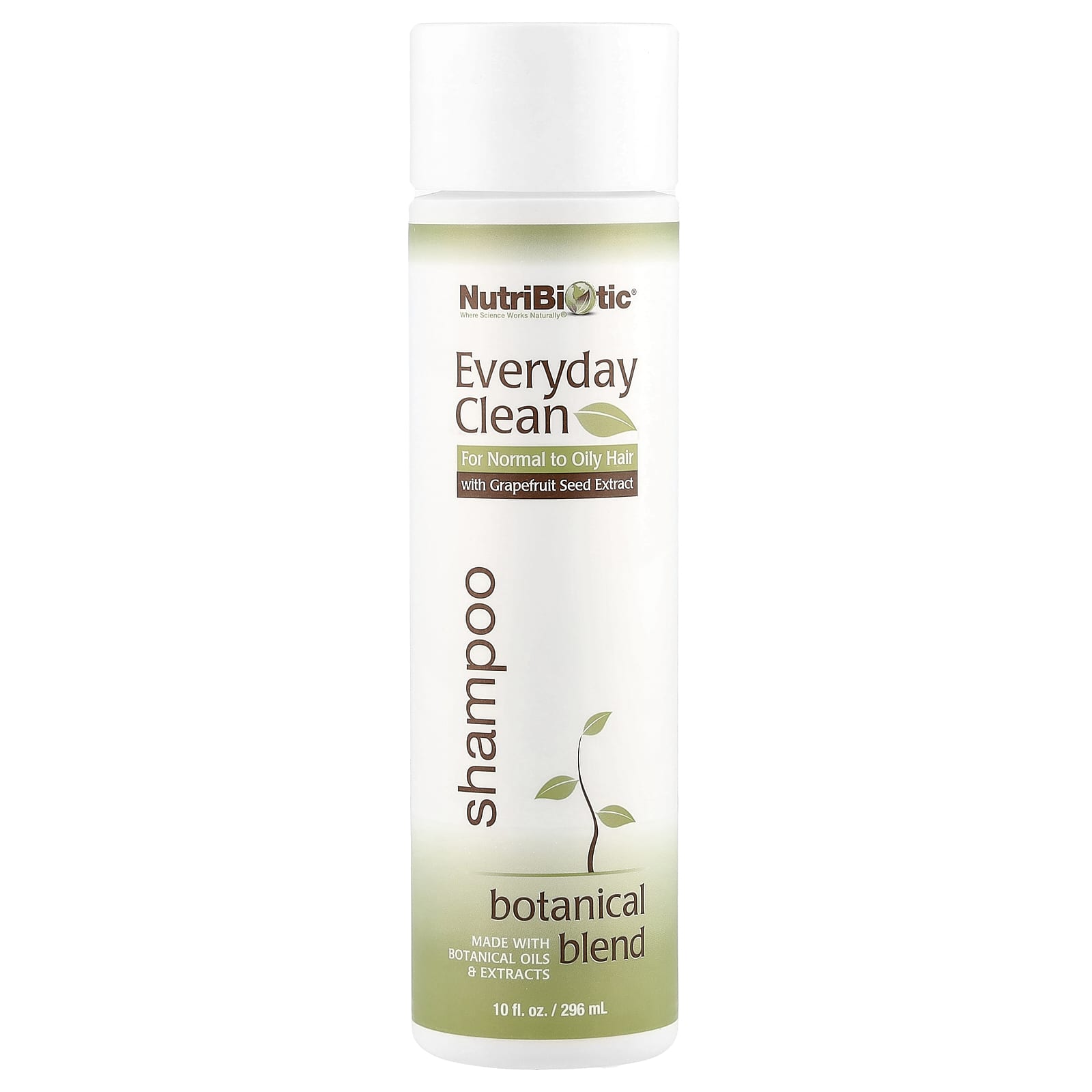 Шампунь NutriBiotic Everyday Clean, вкус Botanical Blend with Grapefruit Seed Extracts, 296 мл