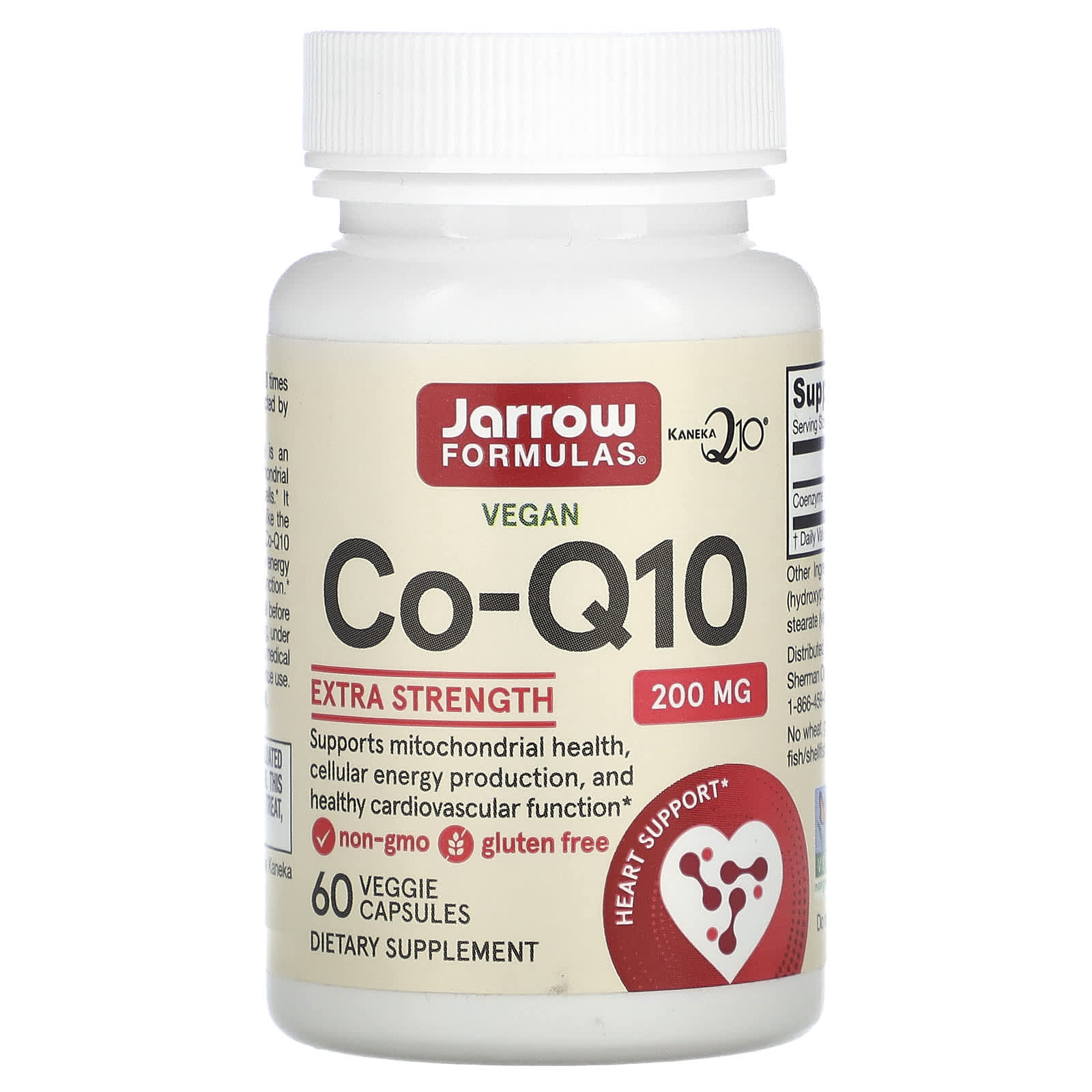 Коэнзим Q10 Jarrow Formulas, 200 мг, 60 растительных капсул