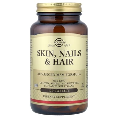 Комплекс Solgar Skin Nails & Hair Advanced MSM, 120 таблеток