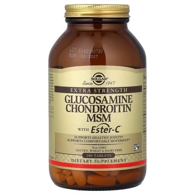 Хондроитин Solgar Glucosamine MSM with Ester-C®, 180 таблеток