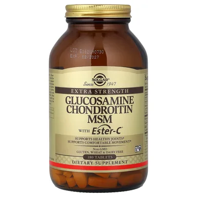 Фото товара: Хондроитин Solgar Glucosamine MSM with Ester-C®, 180 таблеток