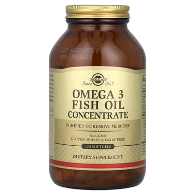 Рыбий жир Solgar Omega 3 Concentrate, 120 мягких капсул