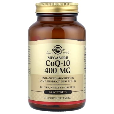 Коэнзим Q10 Solgar Megasorb, 400 мг, 60 мягких капсул