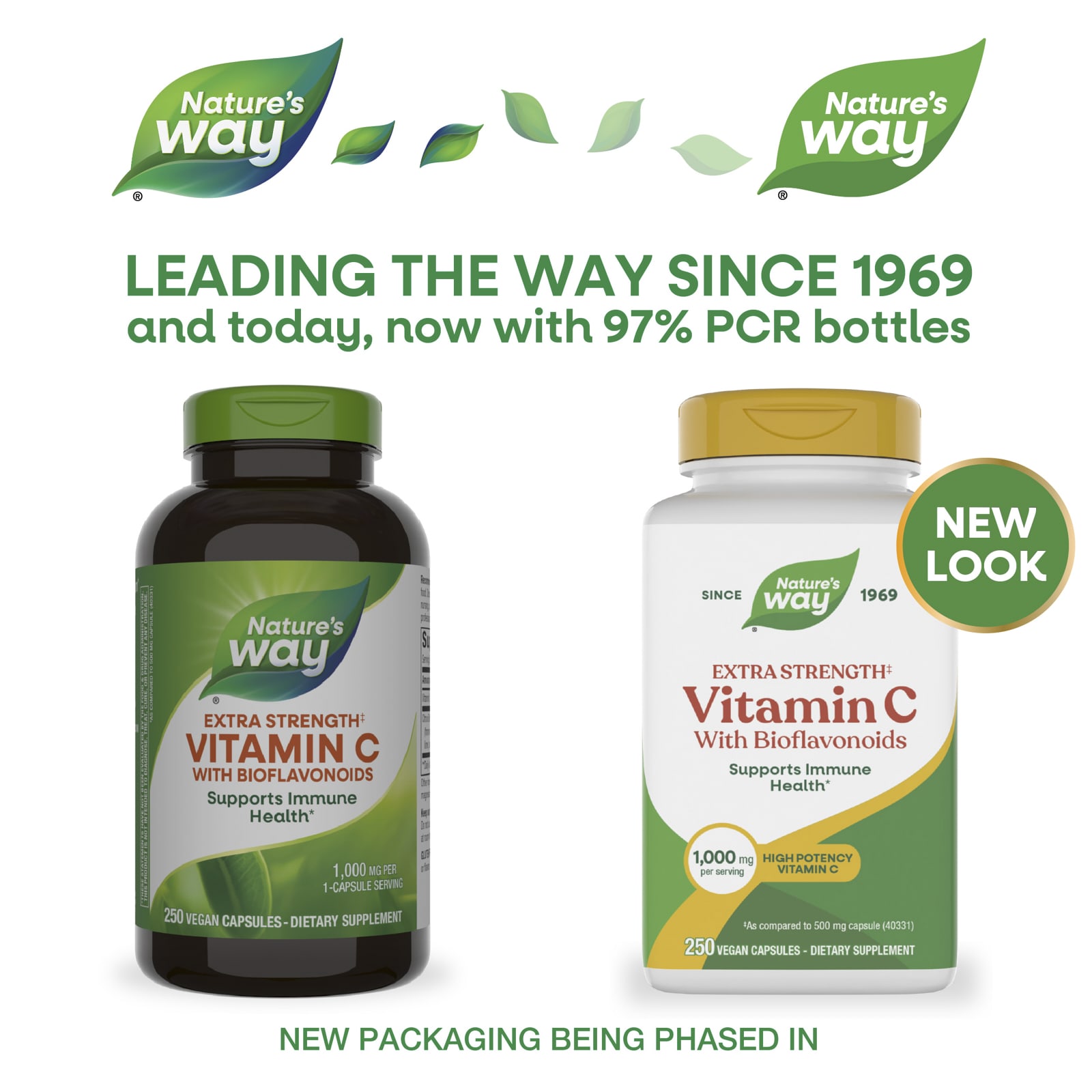 Витамин C Nature's Way With Bioflavonoids, 250 растительных капсул